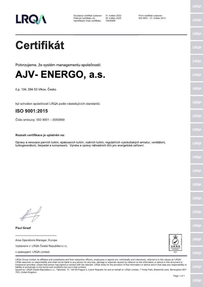 ISO 9001 Česky